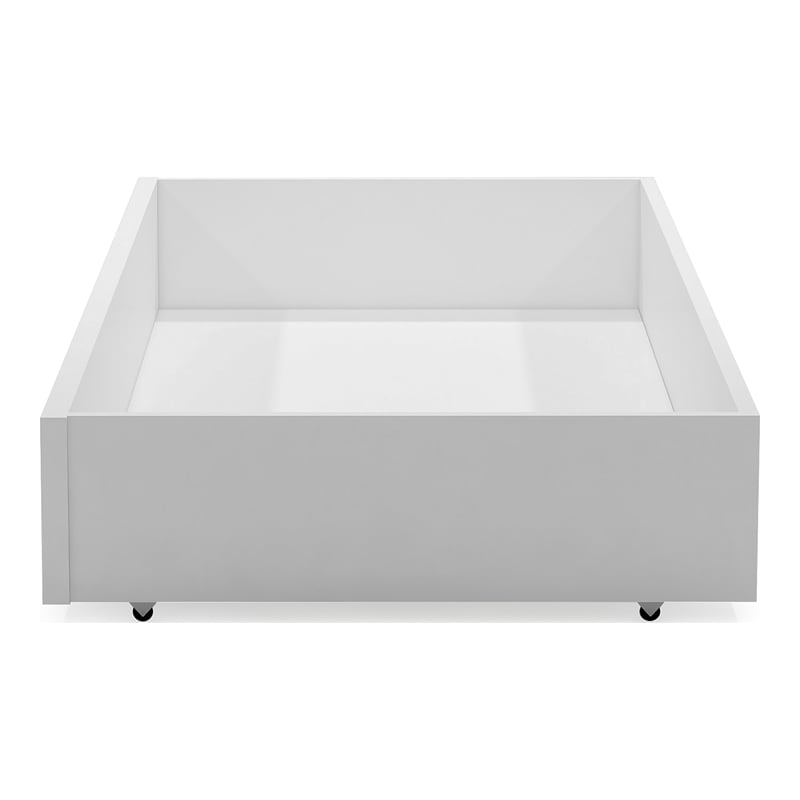 Furniture of America Poppy Transitional Solid Wood Trundle in White