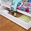 Furniture of America Poppy Transitional Solid Wood Trundle in White