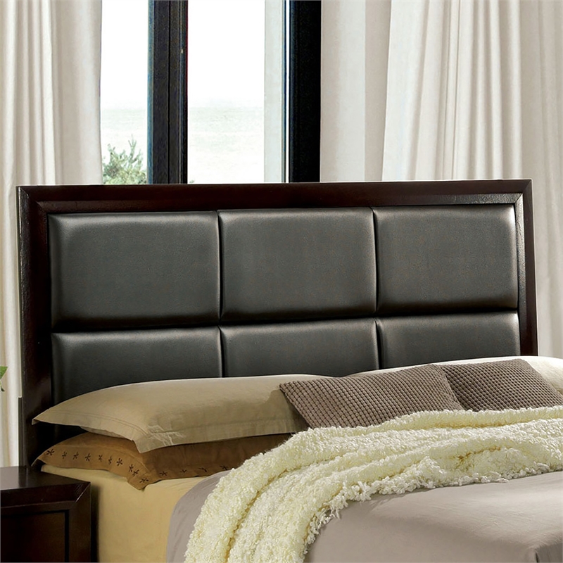 Furniture of America Barett Contemporary Wood California King Bed in Espresso