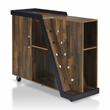 Furniture of America Ando Wood Buffet with Casters in Light Hickory Brown