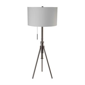 Furniture of America Coria Contemporary Metal 20&quot Floor Lamp in Brushed Silver