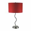 Furniture of America Billen Metal 15-inch Table Lamp in Red (Set of 2)