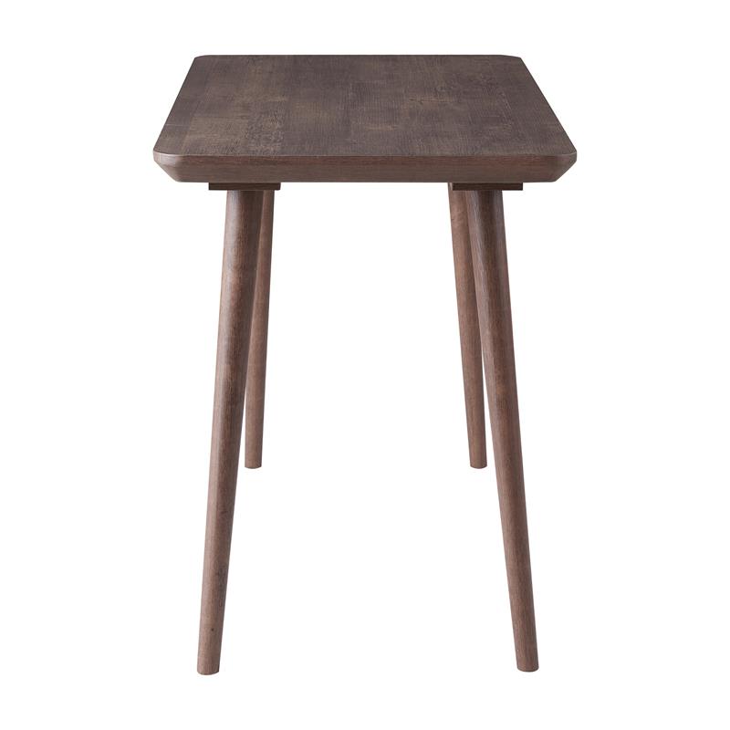 Furniture of America Asa Mid-century Wood Writing Desk in Walnut Oak