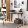Furniture of America Asa Mid-century Wood Writing Desk in Walnut Oak