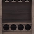 Furniture of America Nico Modern Wood 4-Bottle Buffet in Walnut Oak