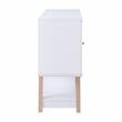 Furniture of America Nico Modern Wood 4-Bottle Buffet in White
