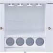 Furniture of America Nico Modern Wood 4-Bottle Buffet in White