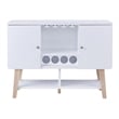 Furniture of America Nico Modern Wood 4-Bottle Buffet in White