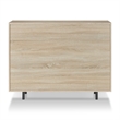 Furniture of America Tarian Wood 10-Bottle Buffet Server in Natural Oak