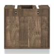 Furniture of America Sacha Wood 8-Bottle Hanging Wine Rack in Reclaimed Oak