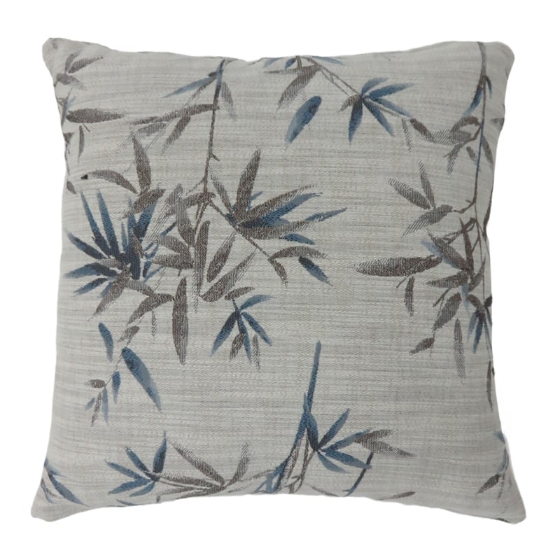 Furniture of America Davenport Fabric Large Throw Pillow in Blue (Set of 2)