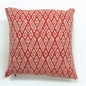 Furniture of America Laquara Fabric 22&quot Throw Pillow in Red (Set of 2)