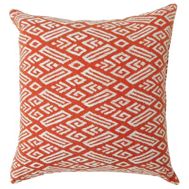 Furniture of America Laquara Fabric 18-Inch Throw Pillow in Red (Set of 2)