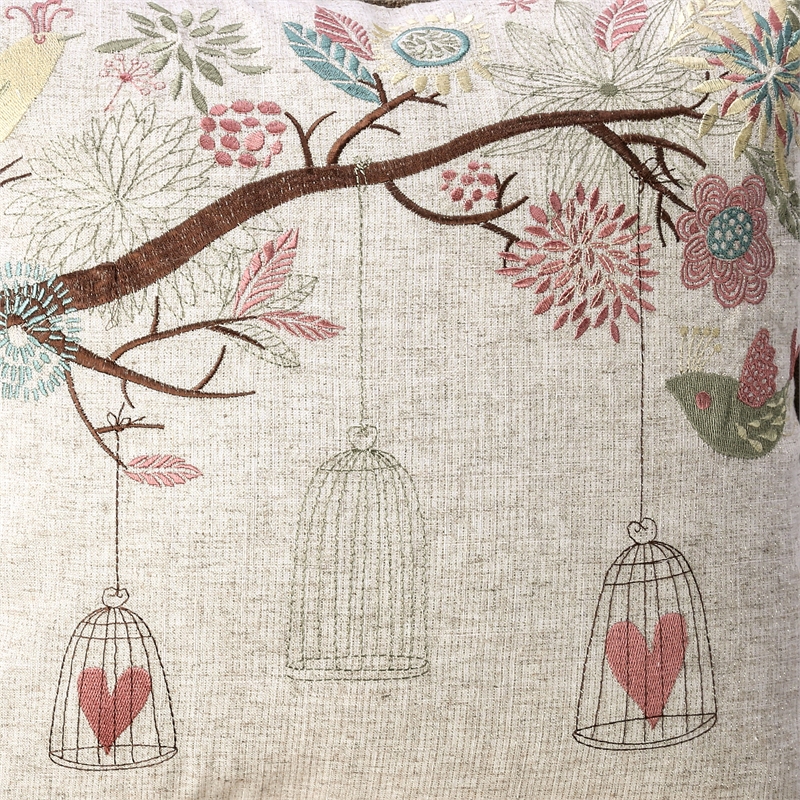 Furniture of America Cowgill Fabric 20-Inch Throw Pillow in Natural (Set of 2)