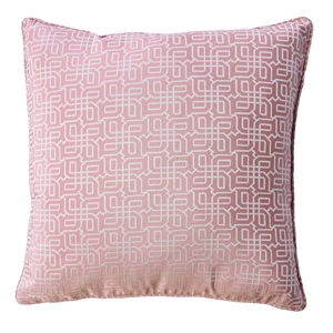 furniture of america coddington fabric throw pillow in rose pink (set of 2)