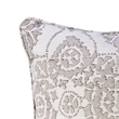 Furniture of America Chumbley Fabric Throw Pillow in Cream and Gray (Set of 2)