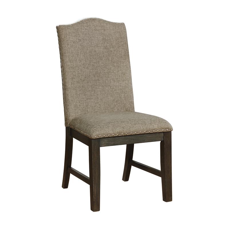 Furniture of America Lemieux Solid Wood 7-Piece Dining Table Set in Espresso