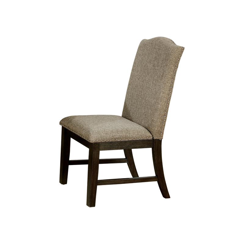 Furniture of America Lemieux Solid Wood 7-Piece Dining Table Set in Espresso