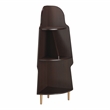 Furniture of America Cellex Wood Contemporary 3-Tier Corner Bookcase in Espresso
