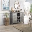 Furniture of America Claus Wood Multi-Storage Buffet Server in Vintage Gray Oak