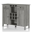 Furniture of America Claus Wood Multi-Storage Buffet Server in Vintage Gray Oak