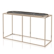 Furniture of America Abair Contemporary Metal Console Table in Black