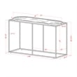Furniture of America Abair Contemporary Metal Console Table in Black