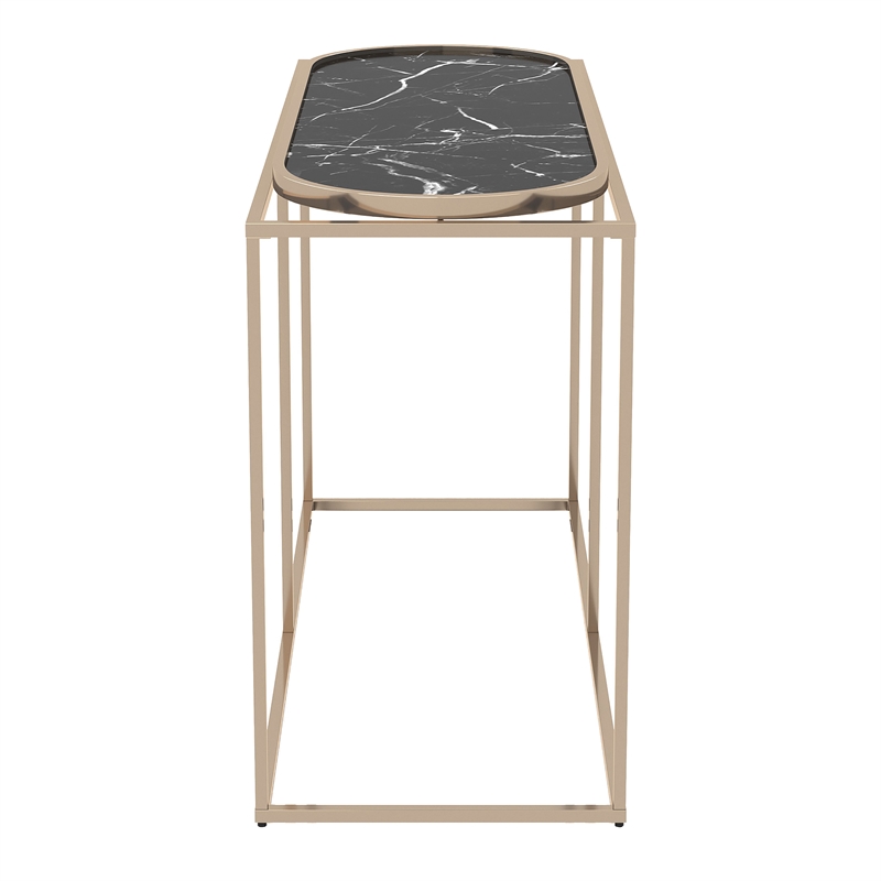 Furniture of America Abair Contemporary Metal Console Table in Black