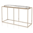Furniture of America Abair Contemporary Metal Console Table in White
