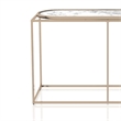 Furniture of America Abair Contemporary Metal Console Table in White