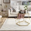 Furniture of America Boris Metal 2-Piece Nesting Accent Table Set in Gold