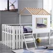Furniture of America Cumberland Metal Playhouse Themed Twin Bed in White