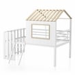 Furniture of America Cumberland Metal Playhouse Themed Twin Bed in White