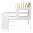 Furniture of America Cumberland Metal Playhouse Themed Twin Bed in White