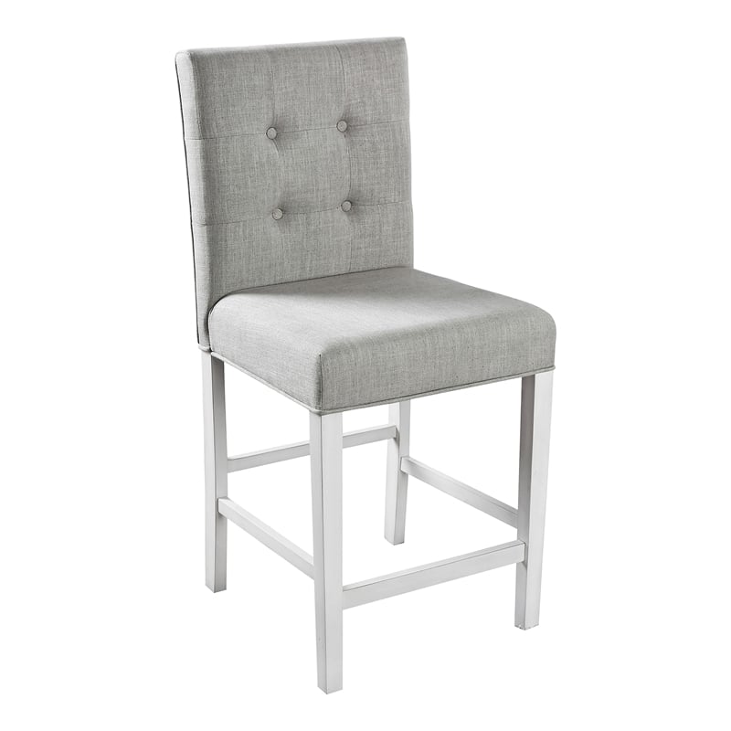 Furniture of America Ronan Wood 3-Piece Counter Height Dining Set in White