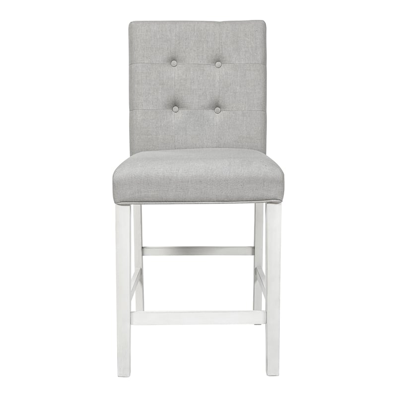 Furniture of America Ronan Wood 3-Piece Counter Height Dining Set in White