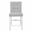 Furniture of America Ronan Wood 3-Piece Counter Height Dining Set in White