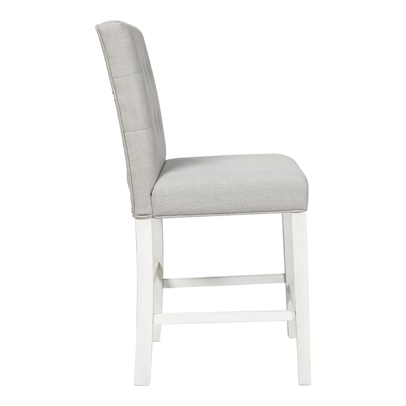 Furniture of America Ronan Wood 3-Piece Counter Height Dining Set in White