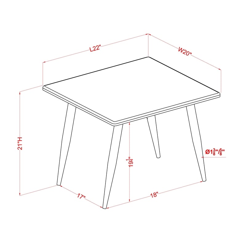 Furniture of America Teres Wood 3-Piece Coffee Table Set in Natural Tone