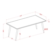Furniture of America Teres Wood 3-Piece Coffee Table Set in Natural Tone