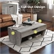 Furniture of America Edwards Wood Lift-Top Coffee Table in Vintage Gray