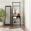 Furniture of America Tussem Rustic Wood 3-Shelf Hall Tree in Reclaimed Oak