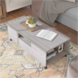 Furniture of America Shinghamton Wood Multi-Storage Coffee Table in White Oak
