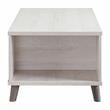 Furniture of America Shinghamton Wood Multi-Storage Coffee Table in White Oak