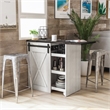 Furniture of America Palvery Transitional Wood Expandable Home Bar in White Oak