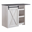 Furniture of America Palvery Transitional Wood Expandable Home Bar in White Oak