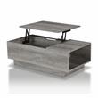Furniture of America Harsin Wood Lift Top Coffee Table in Vintage Gray Oak