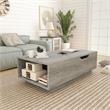 Furniture of America Harsin Wood Lift Top Coffee Table in Vintage Gray Oak