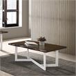 Furniture of America Krestian Contemporary Wood Coffee Table in Oak and White