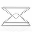 Furniture of America Cazzanarro Contemporary Metal Sofa Table in Chrome Plating